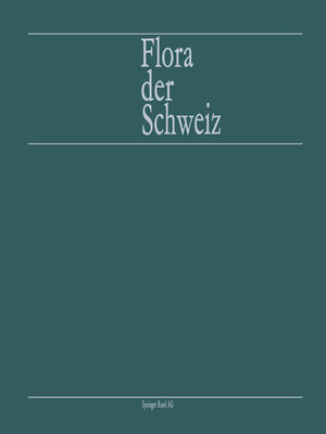 cover image of Flora der Schweiz und angrenzender Gebiete Bd 3